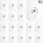 20Pcs Heavy Duty Self Adhesive Hooks, No-Trace Sticker Frame Hangers Without by Unknown
