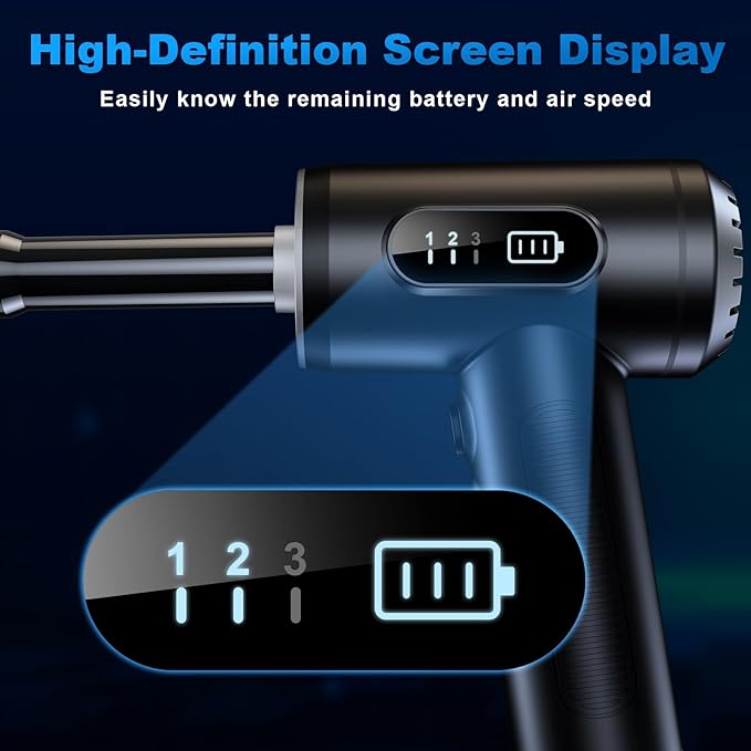 Compressed Air Duster-3 Gear Adjustable 100000RPM Electric Air Duster - Image 4