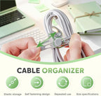 Data Cable Organizer, 2025 New Silicone Cable Ties Cable Management Organizer - Image 6