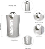 Mziart 90L Large Collapsible Laundry Hamper Laundry Basket - Image 3