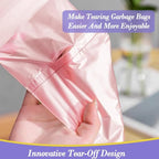 3 Gallon 180pcs Small Pink Trash Bags Plastic Strong Pink Garbage Bags - Image 4