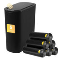 Bathroom Trash Can with Lid 5 Gallon Black Motion Senor Automatic Garbage Cans by LJIACLEATouchlessTrashCan