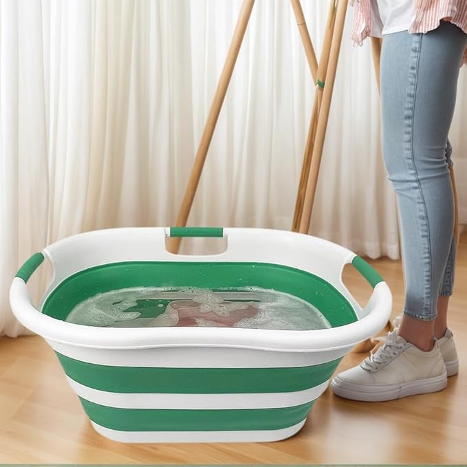 SAMMART 40L Set of 2 Collapsible Plastic Laundry Hamper - Image 6