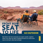 GCI Outdoor Stowaway Rocker - Varsity Red/Gray - Image 6