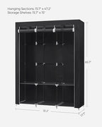 SONGMICS Portable Closet, Wardrobe Closet Organizer - Image 5