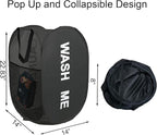 2Pack Mesh Pop Up Laundry Hamper, Foldable Laundry Basket - Image 4