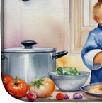 Caroline's Treasures DAC6235DDM Corgi The Chef Dish Drying Mat Absorbent Dish - Image 4