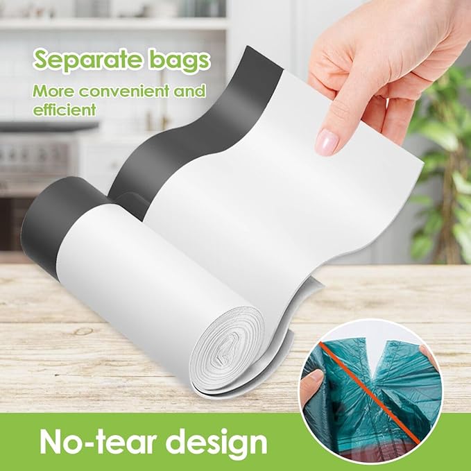 5 Gallon 80 Counts Strong Drawstring Trash Bags Garbage Bags by RayPard - Image 3