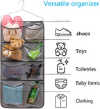 Dual Sided Hanging Closet Organizer Durable Socks Stocking Clothes Bra - Image 2