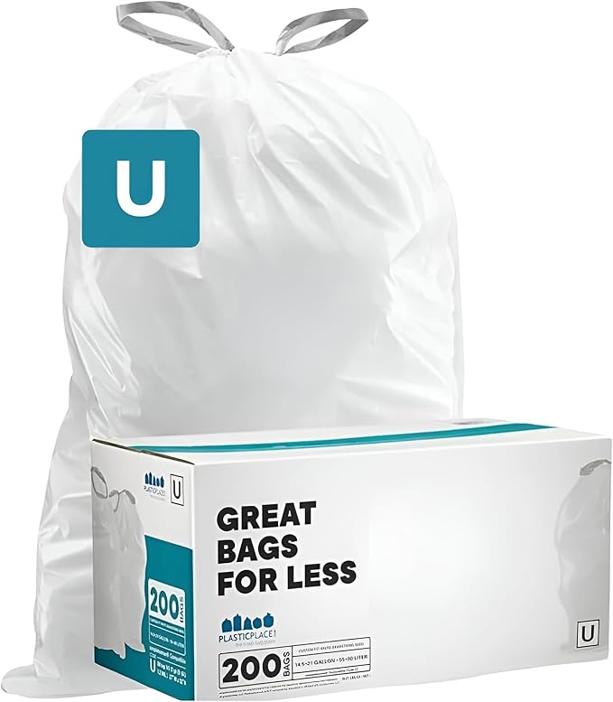 Plasticplace Custom Fit Trash Bags, Compatible by Plasticplace