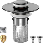 Sink Stopper Hair Catcher, Pop-up Sink Drain Strainer by Makelifebetter