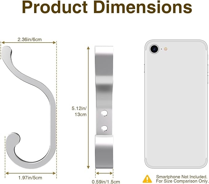 Coat Hooks Wall Mount for Hanging - Image 7