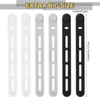 42 Pcs Silicone Cable Ties Reusable Cord Organizer Adjustable Data Cable Wraps - Image 2