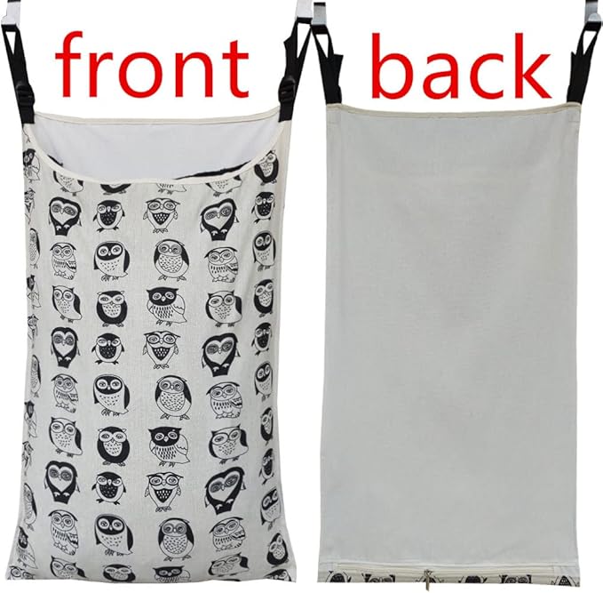 Adjustable Space Saving Door Hanging Laundry Hamper Bag - Image 2