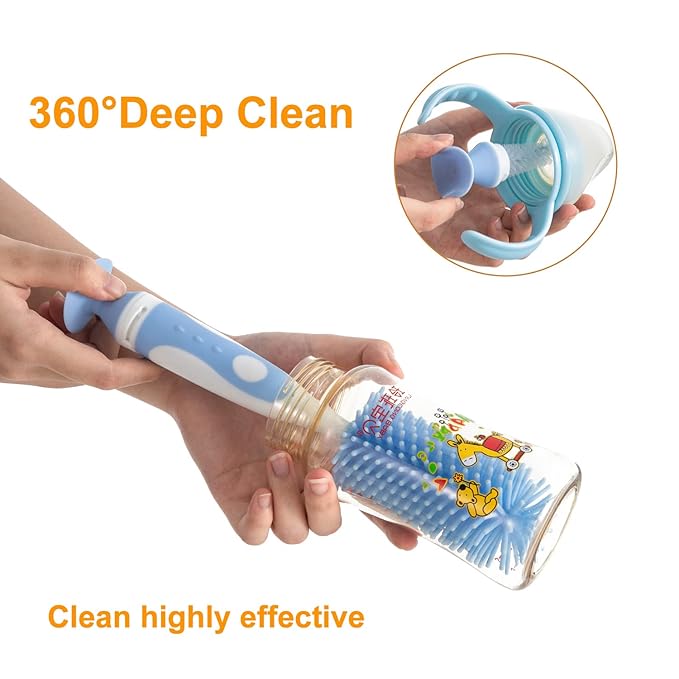Chemimoso Multifunctional Cleaning Brush, Baby Bottle Brush, Water Bottle Brush - Image 5