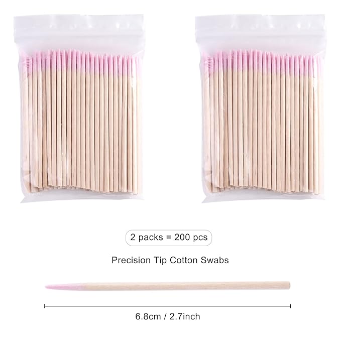 200PCS Precision Tip Cotton Swabs - Image 2