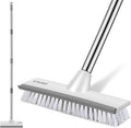 SetSail Floor Scrub Brush with 51-Inch Long Adjustable Handle 2 in 1 Scrape by SetSail