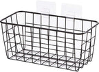 2 Set Adhesive Hanging Wall Basket Inside Cabinet Door Organizer, Wall Storage - Image 4