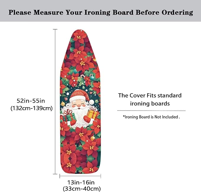 Heavy Duty Ironing Board Cover and Pad Thick Stain Resistant Padding Scorch & - Image 5
