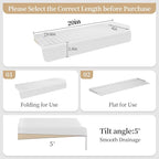Sink Edge Protector with Suction Cup, Silicone Sink Splash Guard - Image 2