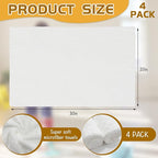 4 Pcs Extra Large Microfiber Cleaning Cloth, Lint and Streak Free - Image 2