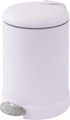 Glad Small Trash Can, 1.2 Gallon | Round Stainless Steel Garbage Bin by GladTrashFoodStorage