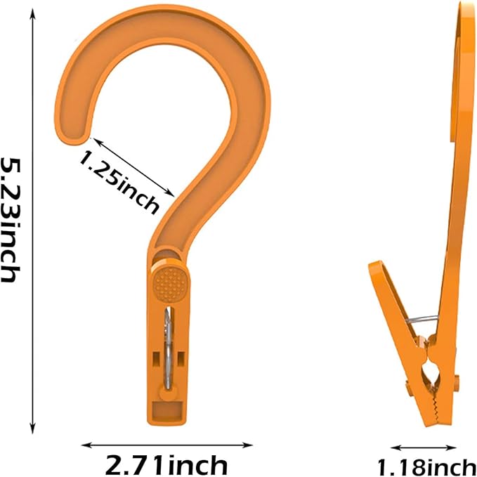 24pcs Laundry Hooks Clip Plastic Clothes Hangers Pins Super Strong Hanger Clips - Image 2