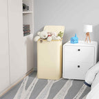 SUOCO Laundry Hamper with Lid, 29 Gal Clothes Basket with Bamboo Handles - Image 2