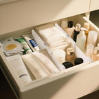 8 Pack 4" High Drawer Dividers, Dresser Drawer Organizer, Warm White Drawer - Image 6