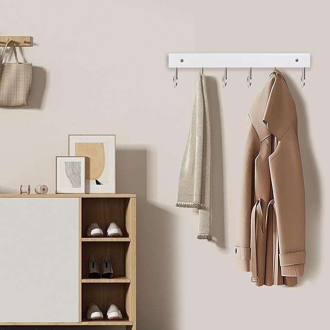 2 Pack Coat Rack Wall Mount - Image 6