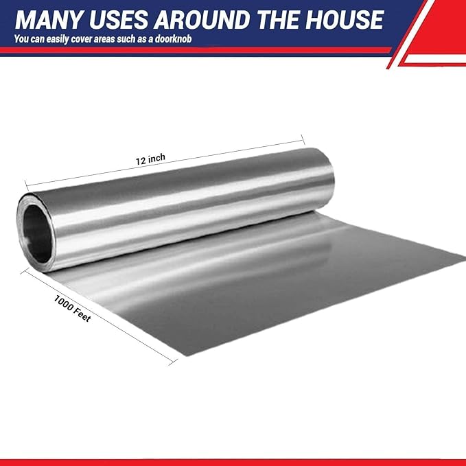 Premium Standard Aluminum Foil Roll 12 Inch x 1000 Feet – Commercial Grade - Image 2