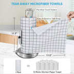 AIDEA Microfiber Cleaning Cloth Roll, Microfiber Kitchen Towels, Reusable Paper - Image 2