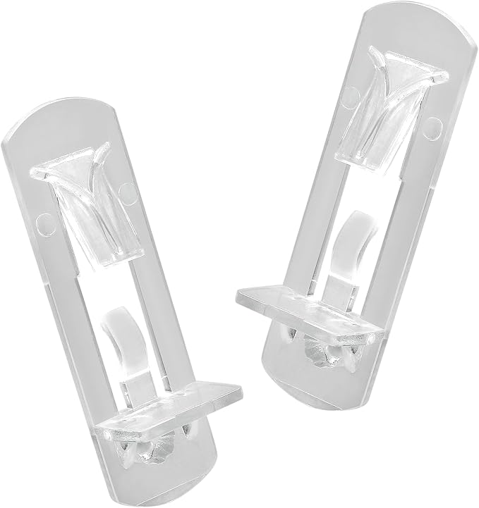 Biaungdo 12 Pcs Plastic Locking Shelf Support Pegs, 6.9mm Clear Cabinet Shelf - Image 7