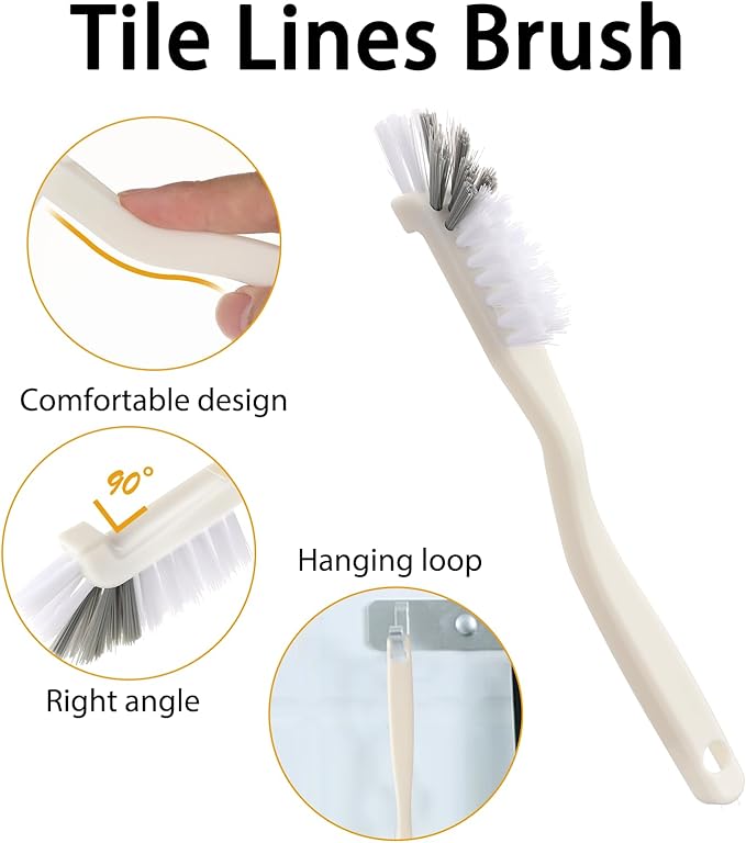 Kitchen Scrub Brush, Angle Cleaning Brush Right Angle Scrub Brushes Cleaning - Image 3