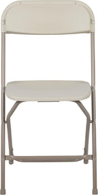 Flash Furniture Hercules Series Plastic Folding Chair - Beige - 4 Pack 650LB Weight Capacity Comfortable Event Chair-Lightweight Folding Chair - Image 10