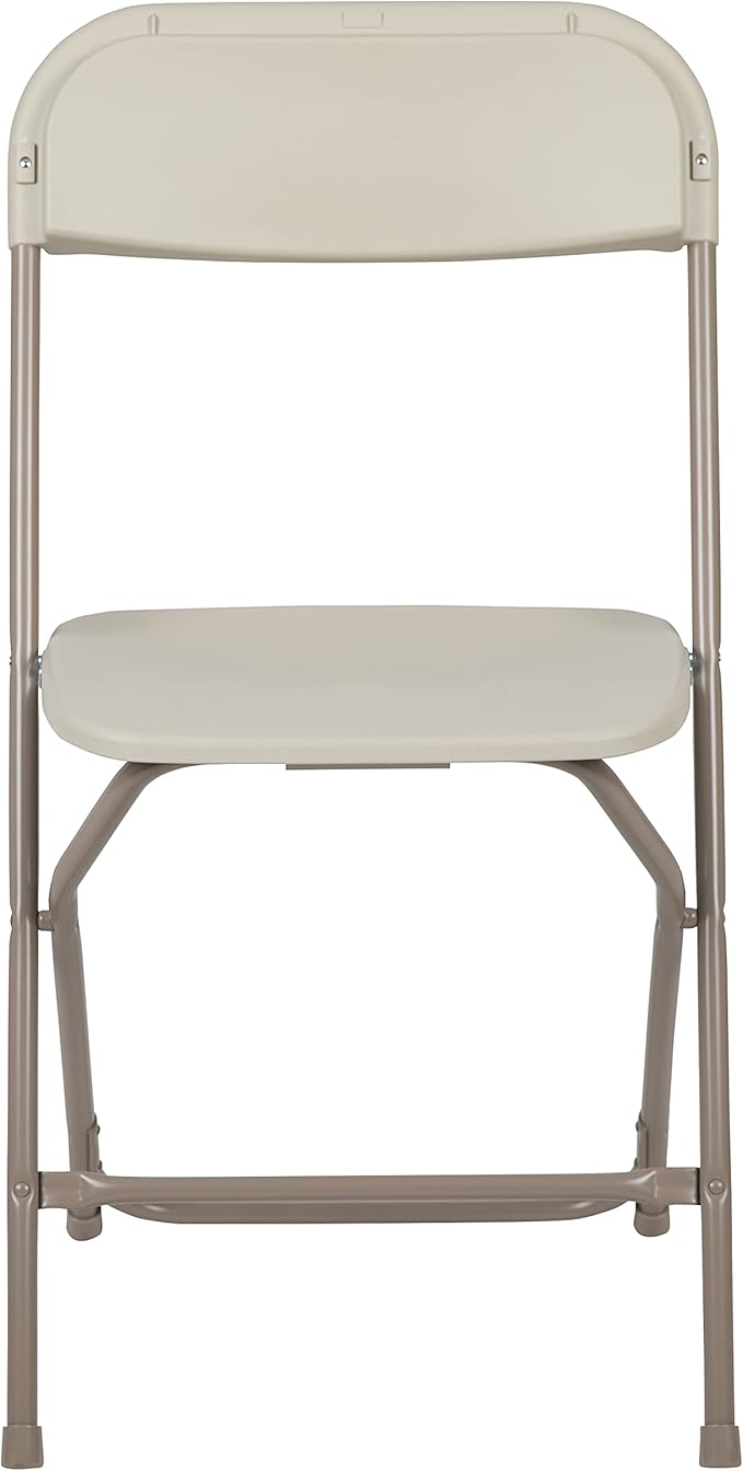 Flash Furniture Hercules Series Plastic Folding Chair - Beige - 4 Pack 650LB Weight Capacity Comfortable Event Chair-Lightweight Folding Chair - Image 10