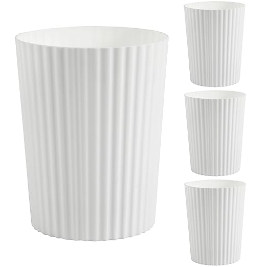 JiatuA Small Trash Can Plastic Wastebasket Round Garbage Container Bin by JiatuA