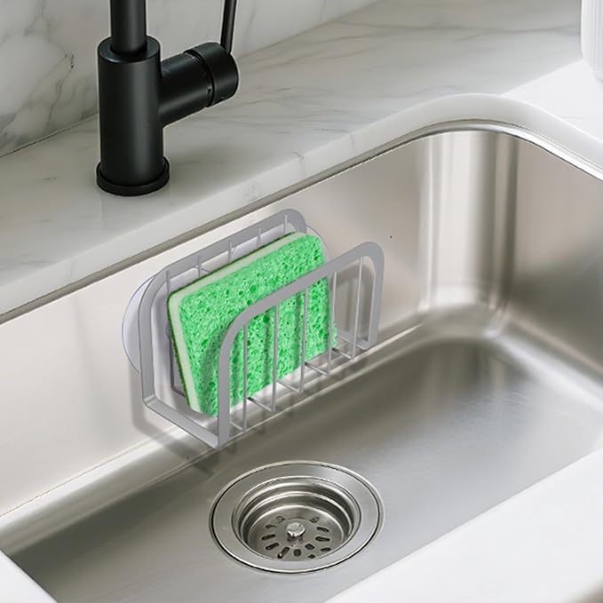 Sponge Holder for Kitchen Sink, Sink Organizer, Kitchen Sponge Holder - Image 4