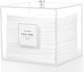 Disposable Face Towel Holder, Acrylic Face Towelettes Storage Box Compatible by Rolheit