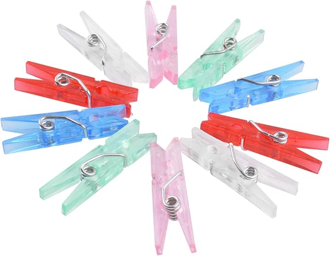 Aylifu Multi-Functional Mini Plastic Pegs, 200 Pieces Colorful Plastic Photo - Image 5
