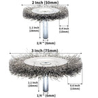 9-Piece Large Wire Brush Wheel Set - Image 5