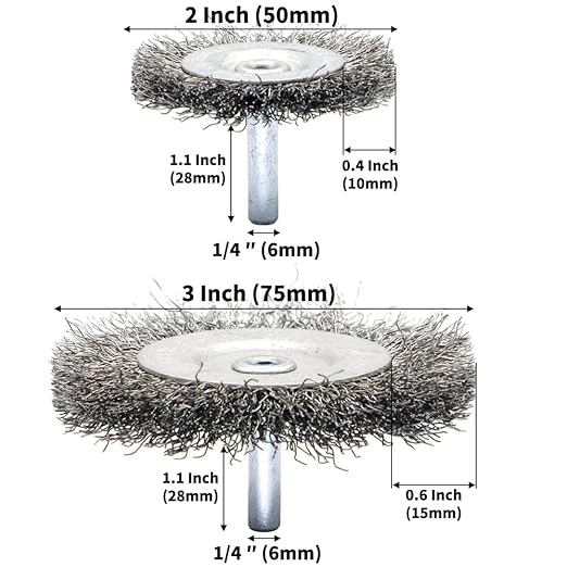 9-Piece Large Wire Brush Wheel Set - Image 5