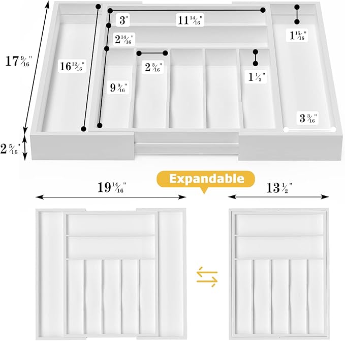 Utensil Organizer Silverware Drawer Organizer - Image 4