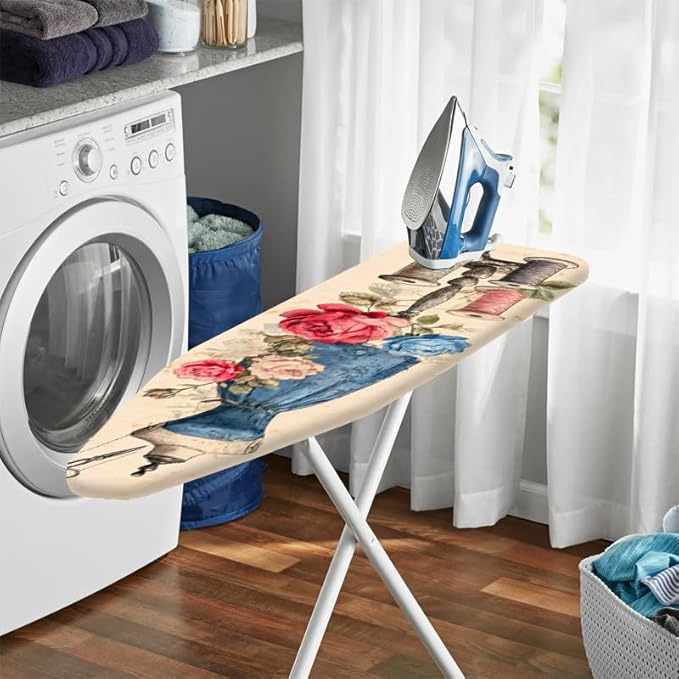 Nuxovilar Vintage Sewing Elements Ironing Board Cover& Floral Design, This - Image 6