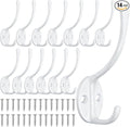14 Pack Coat Hooks Wall Mounted by Homanu
