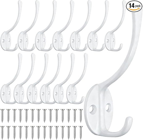 14 Pack Coat Hooks Wall Mounted by Homanu