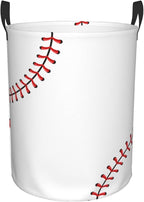 Baseball Texture Laundry Hamper Bag - Image 9