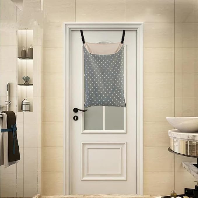Adjustable Space Saving Door Hanging Laundry Hamper Bag Dorm Laundry Bag - Image 6