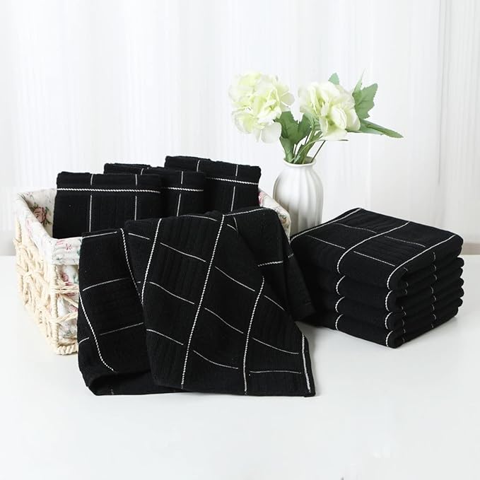 Glynniss Kitchen Towels and Dishcloths Set, Absorbent Dish Towels and Dish - Image 5