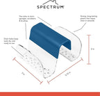 Spectrum Sink Saddle for Kitchen Sink Blue Clear Sponge and Brush Holder - Image 5